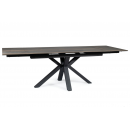 Стол обеденный SIGNAL COLUMBUS Ceramic эффект дерева/черный 160-240/90